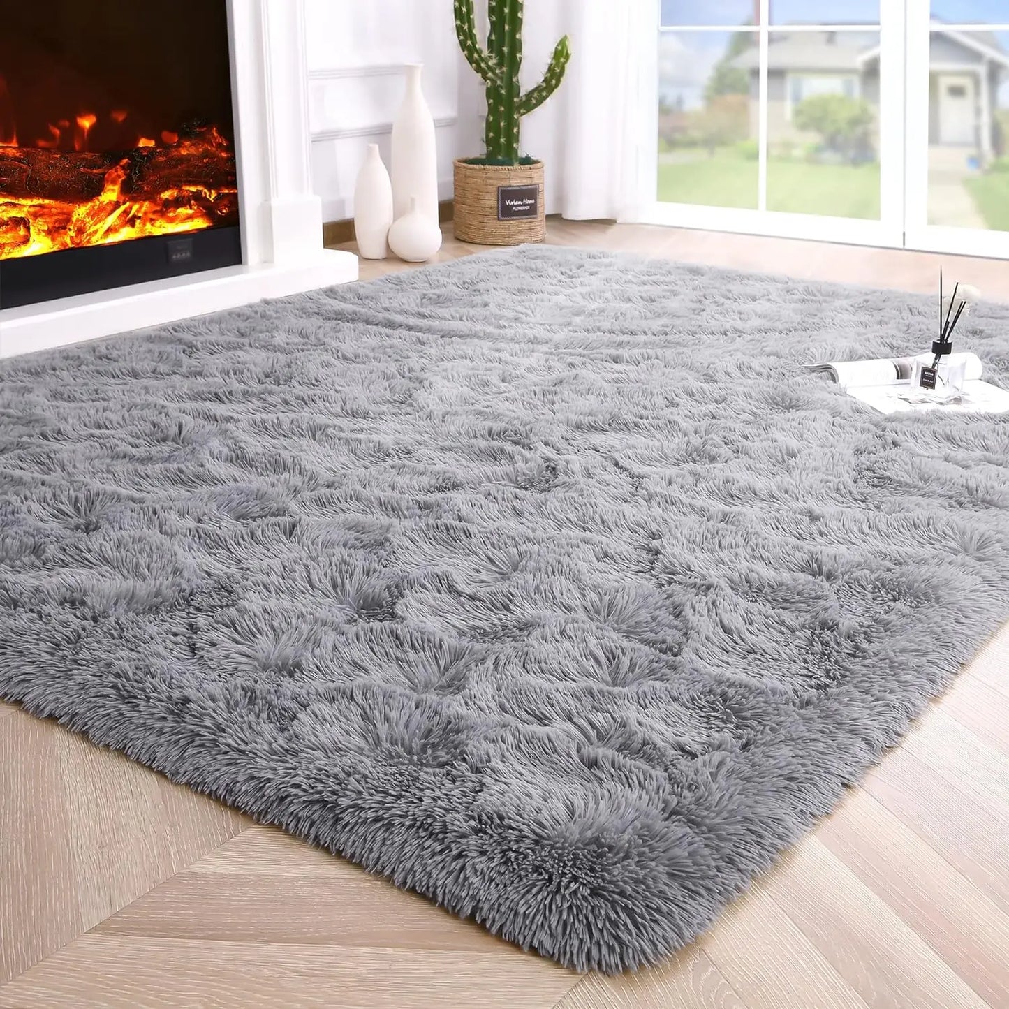SuperUltraSoft Hypoallergenic Premium Polyester Area Rug LivingRoom BedroomDecor NonSlip