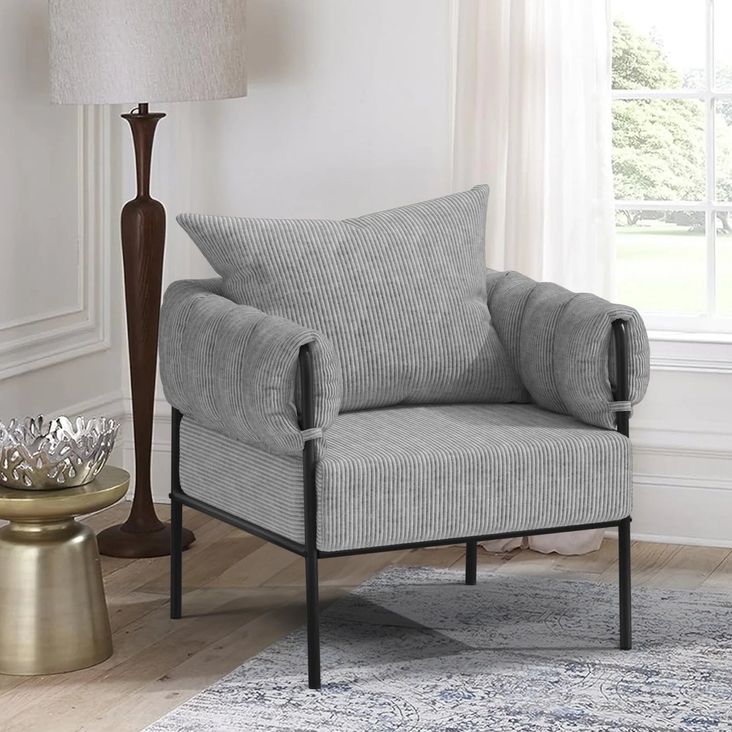 Kieperi Modern Living Room Chairs With Metal Frame Cushion