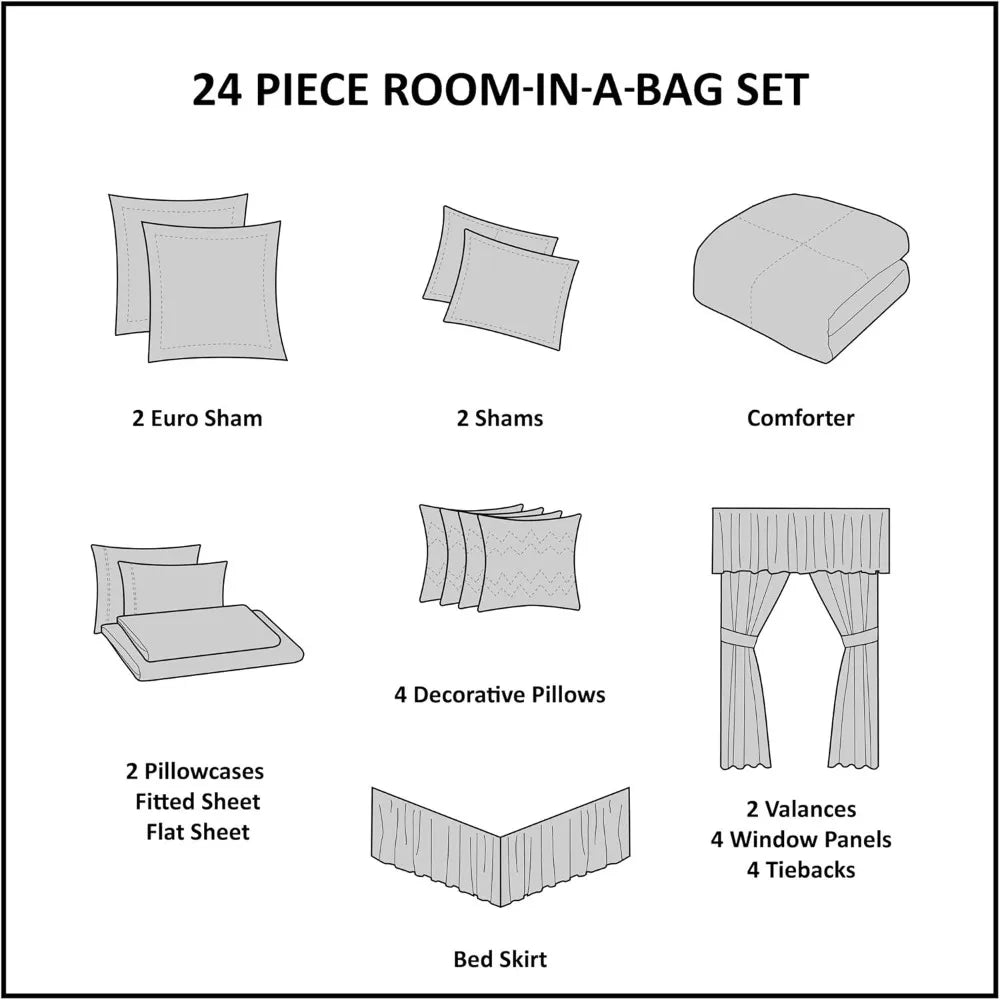 Room In A Bag Faux Silk Comforter Set Luxe Tufting