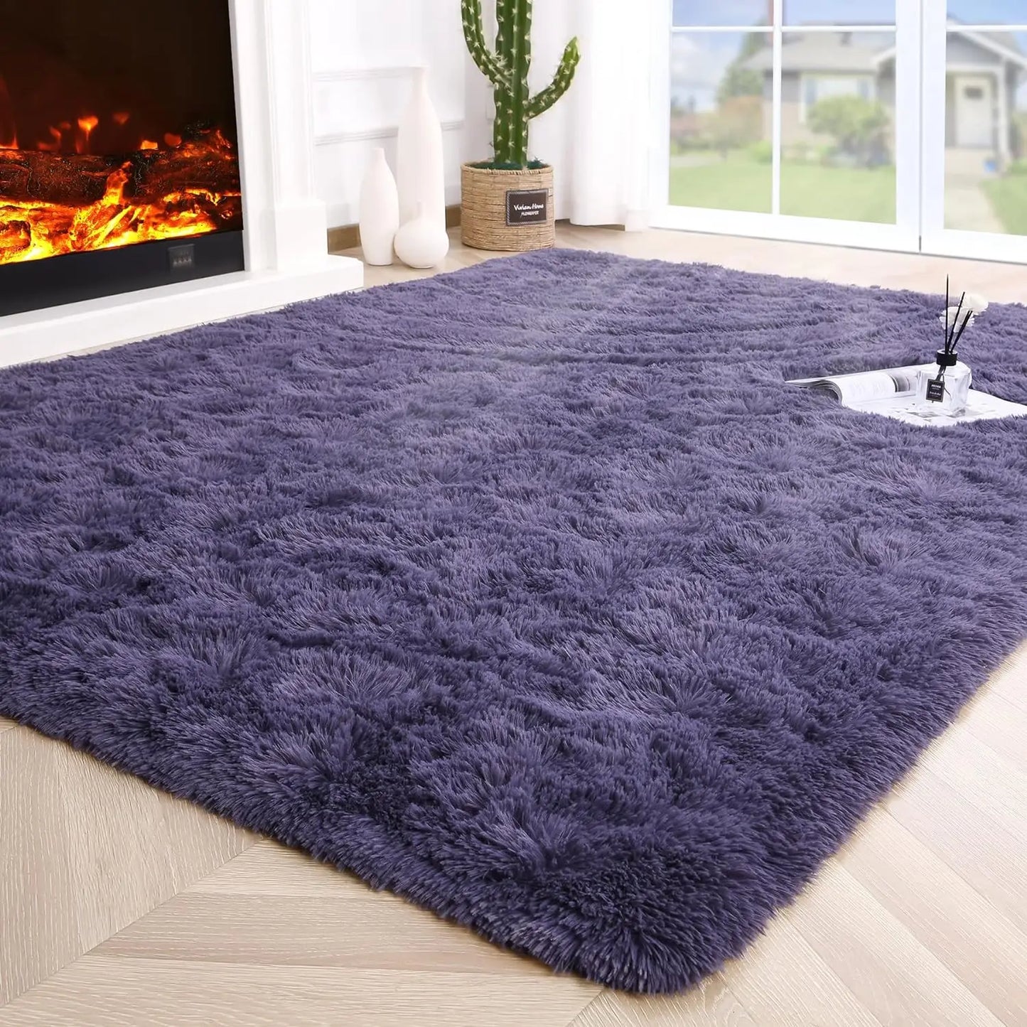 SuperUltraSoft Hypoallergenic Premium Polyester Area Rug LivingRoom BedroomDecor NonSlip