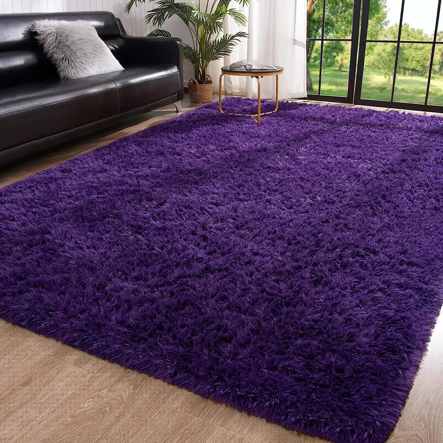 SuperUltraSoft Hypoallergenic Premium Polyester Area Rug LivingRoom BedroomDecor NonSlip