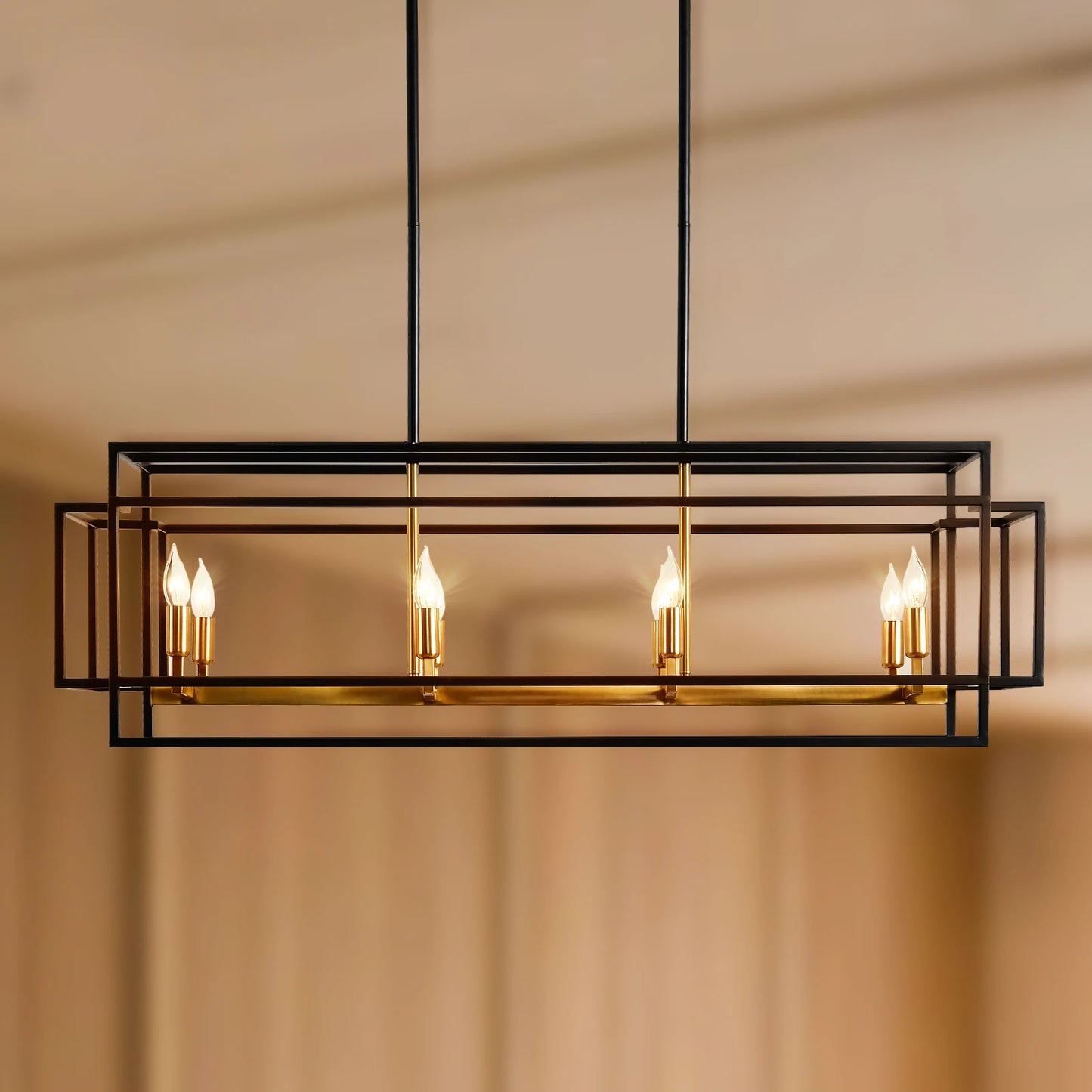LovingC Retro Industrial Chandelier Pendant Light Dining Room Kitchen Island