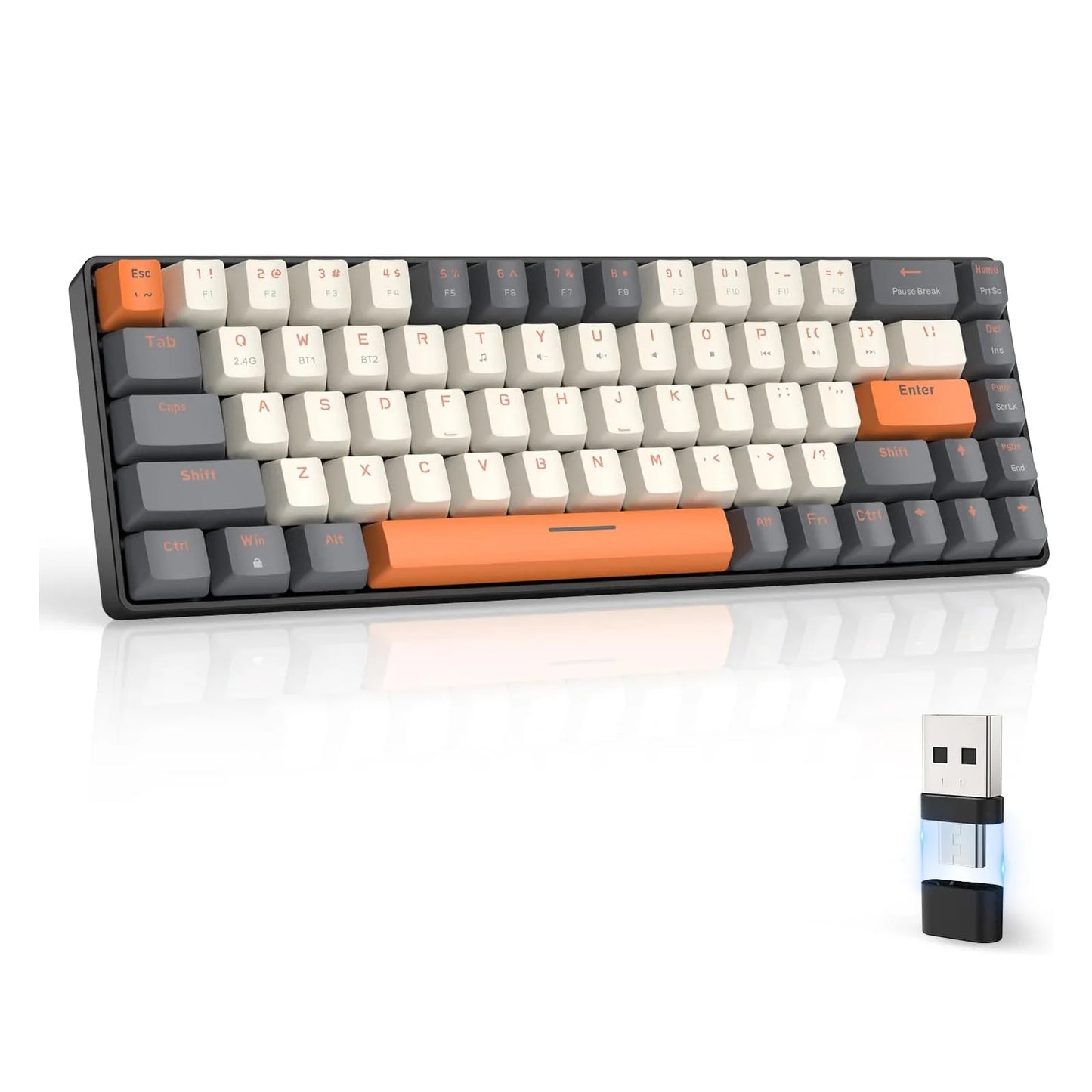 Attack Shark RK68 Wireless Mechanical Keyboard Bluetooth 5.0 2.4GHz Dual Mode