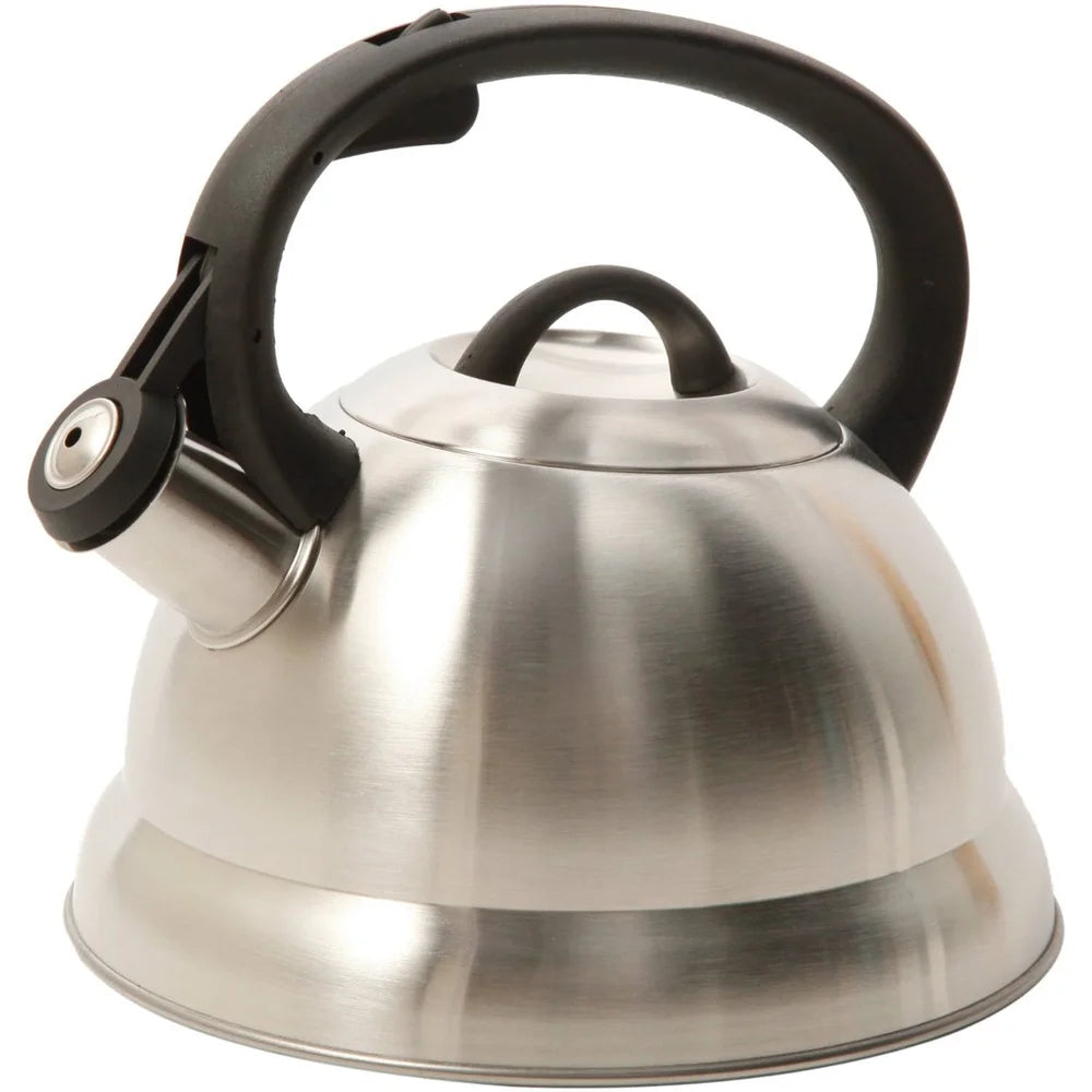 Stainless Steel Whistling Tea Kettle Induction Compatible Flip Up Spout