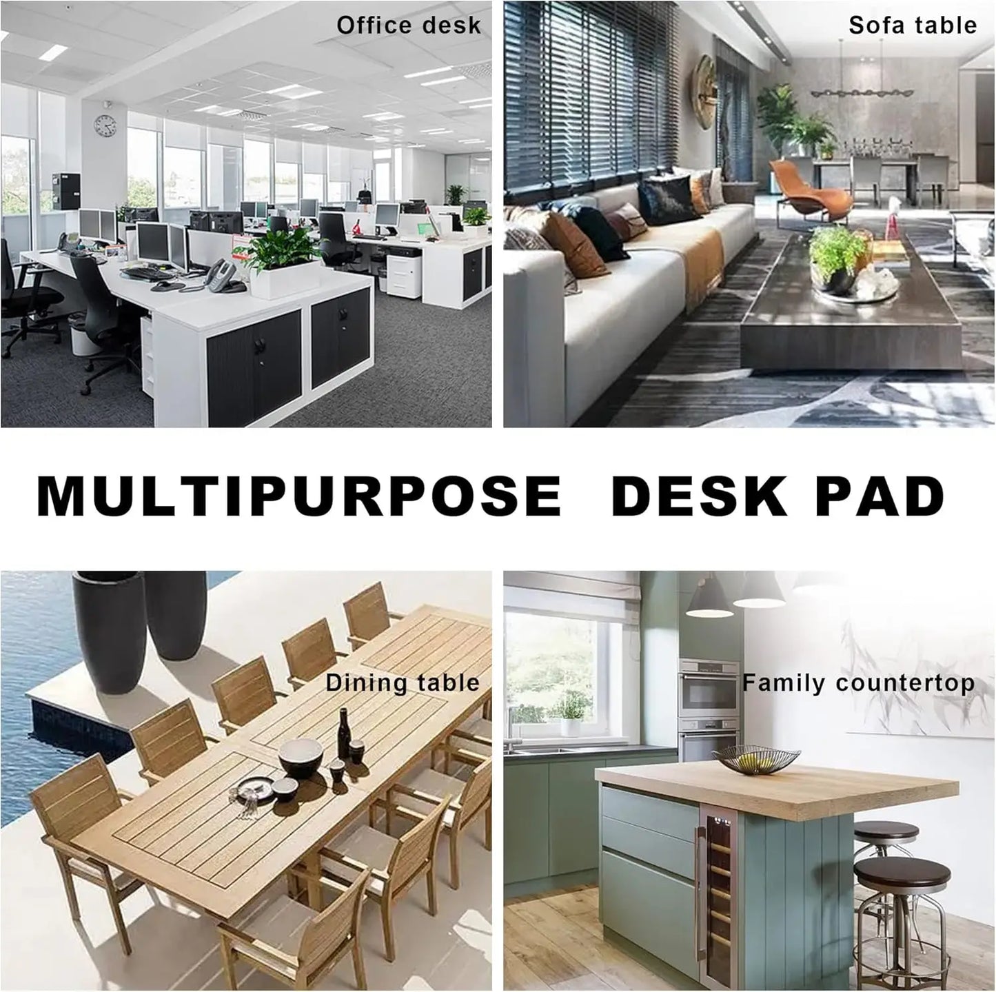 PU Leather Desk Mat Non Slip Waterproof Office And Home