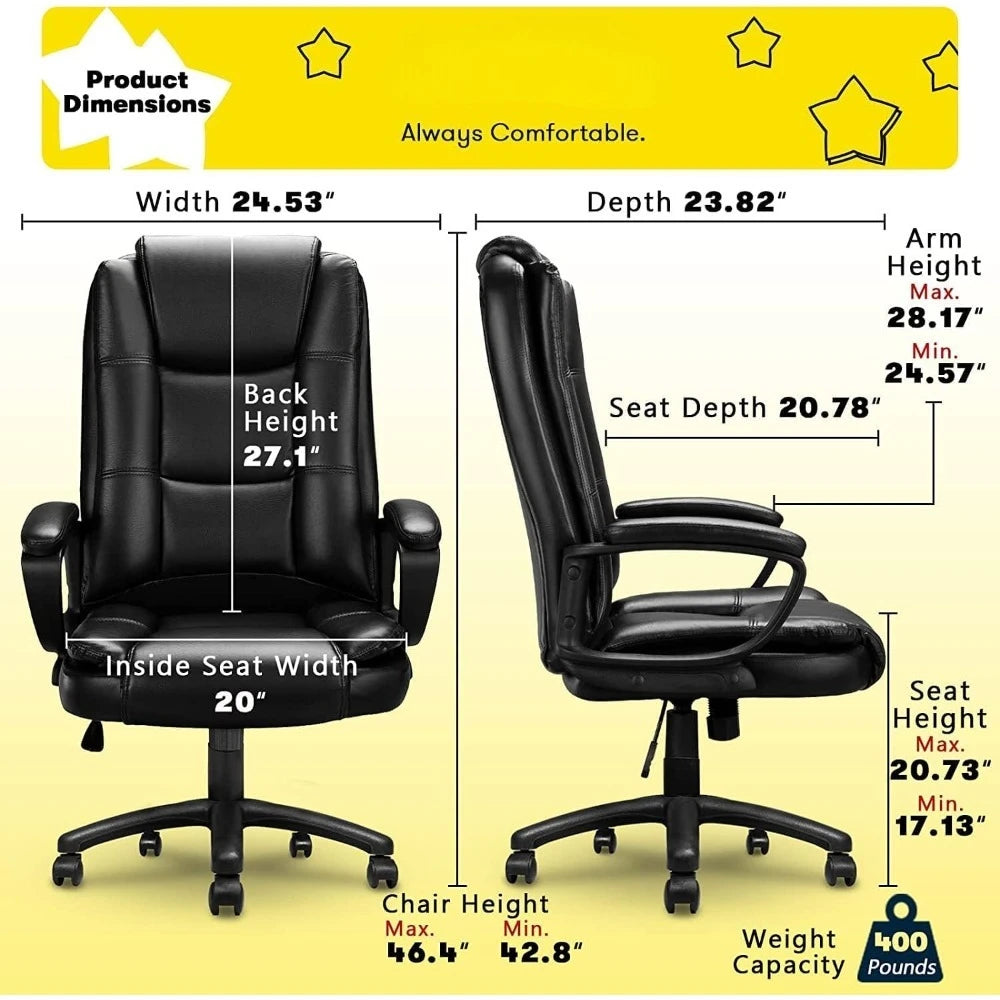 Angduo IndustrialGradeProfessional Ergonomic Big And Tall Office Chair Lumbar Support