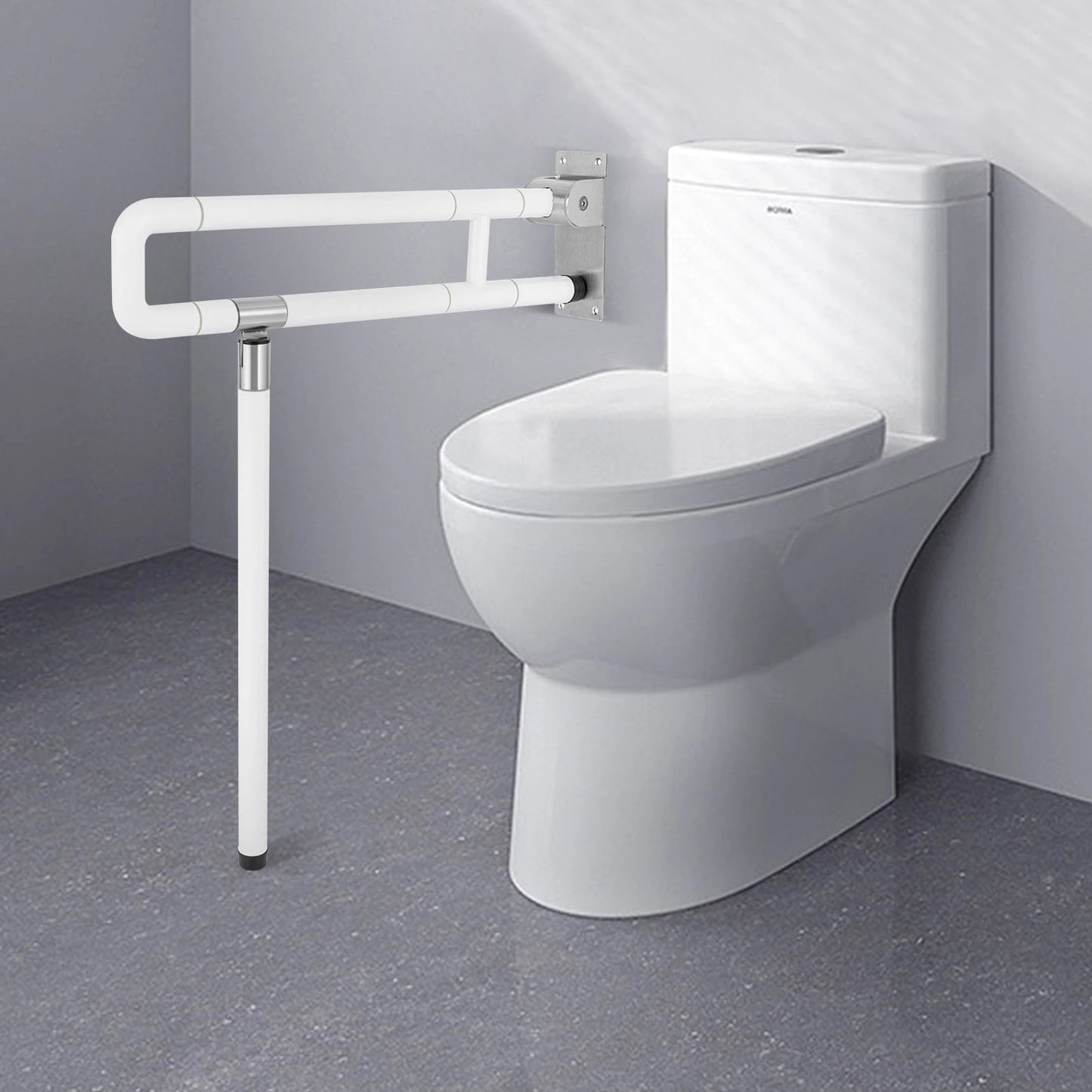 Hign-concerned Foldable Toilet Handle Grab Bar Wall Mount