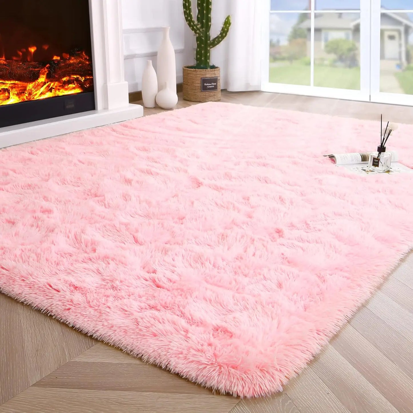 SuperUltraSoft Hypoallergenic Premium Polyester Area Rug LivingRoom BedroomDecor NonSlip