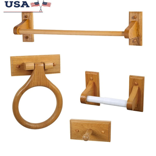 XMSJ 4 Piece Bathroom Accessories Set With Towel Bar