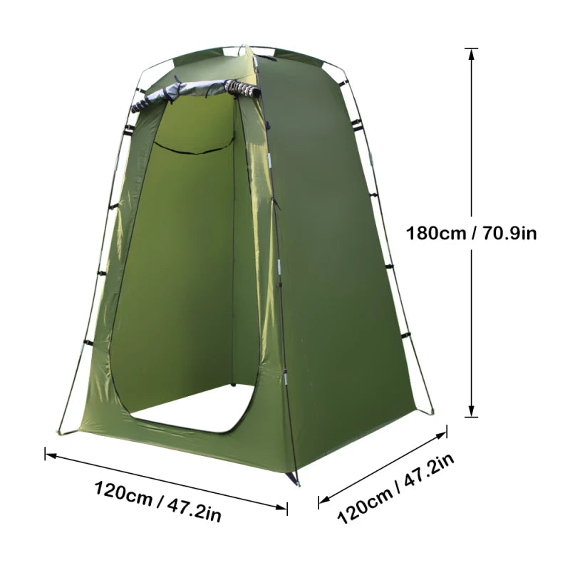 Building Outdoor Privacy Shower Tent for Camping and Beach Use