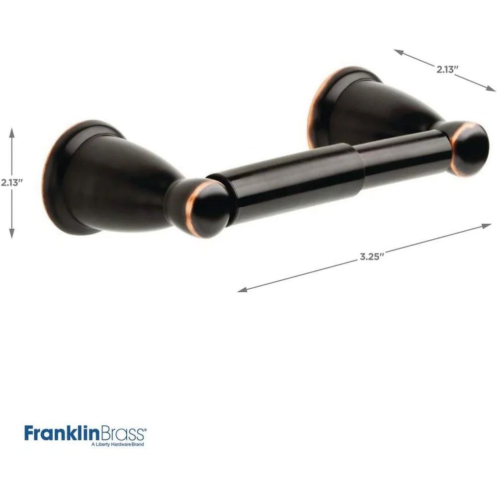 Dutrieux 3-Piece Bathroom Set Towel Bar Toilet Paper Holder Ring