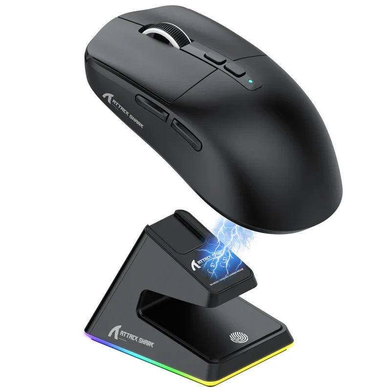 Attack Shark X6 Wireless Gaming Mouse With PAW3395 Sensor Magnetic Dock