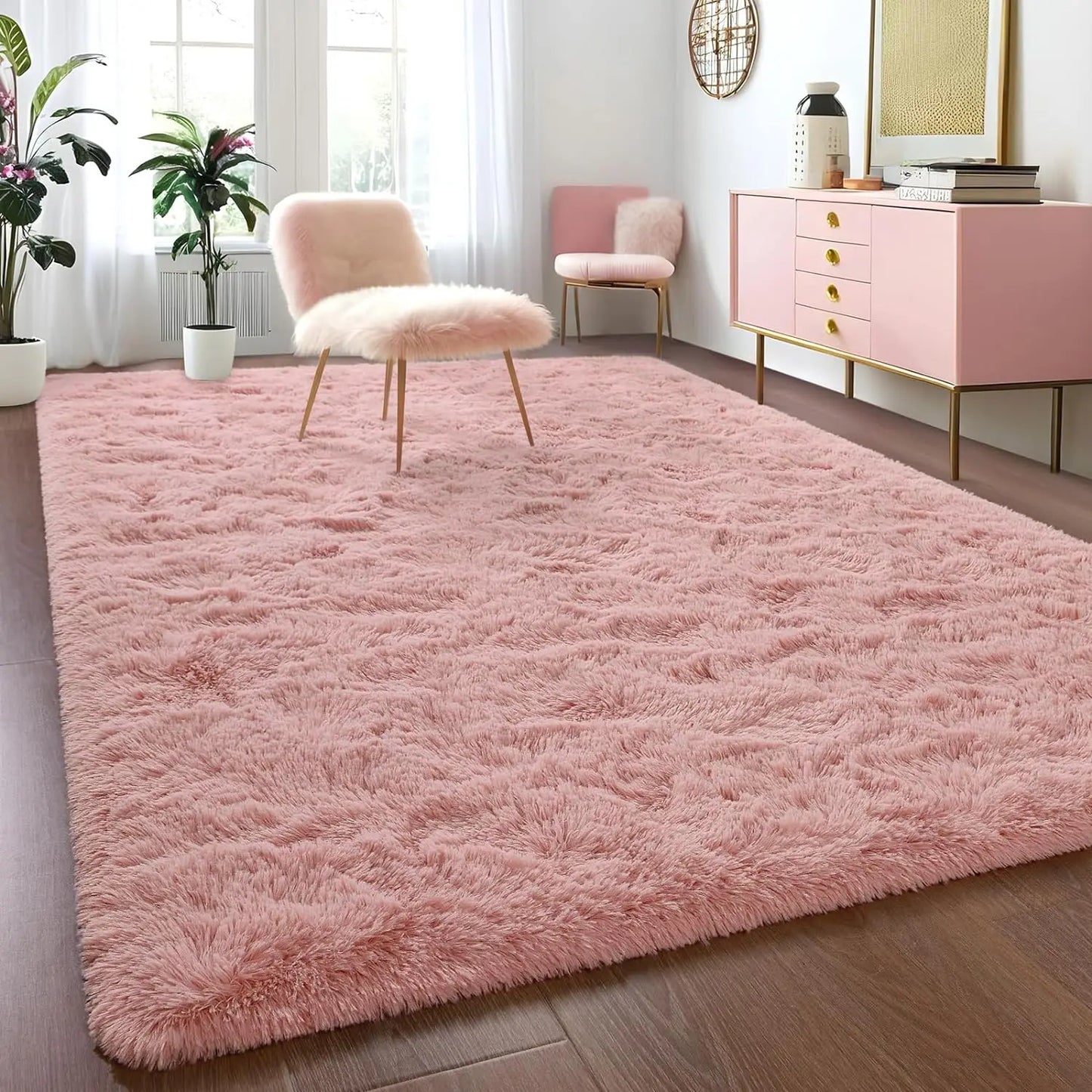SuperUltraSoft Hypoallergenic Premium Polyester Area Rug LivingRoom BedroomDecor NonSlip