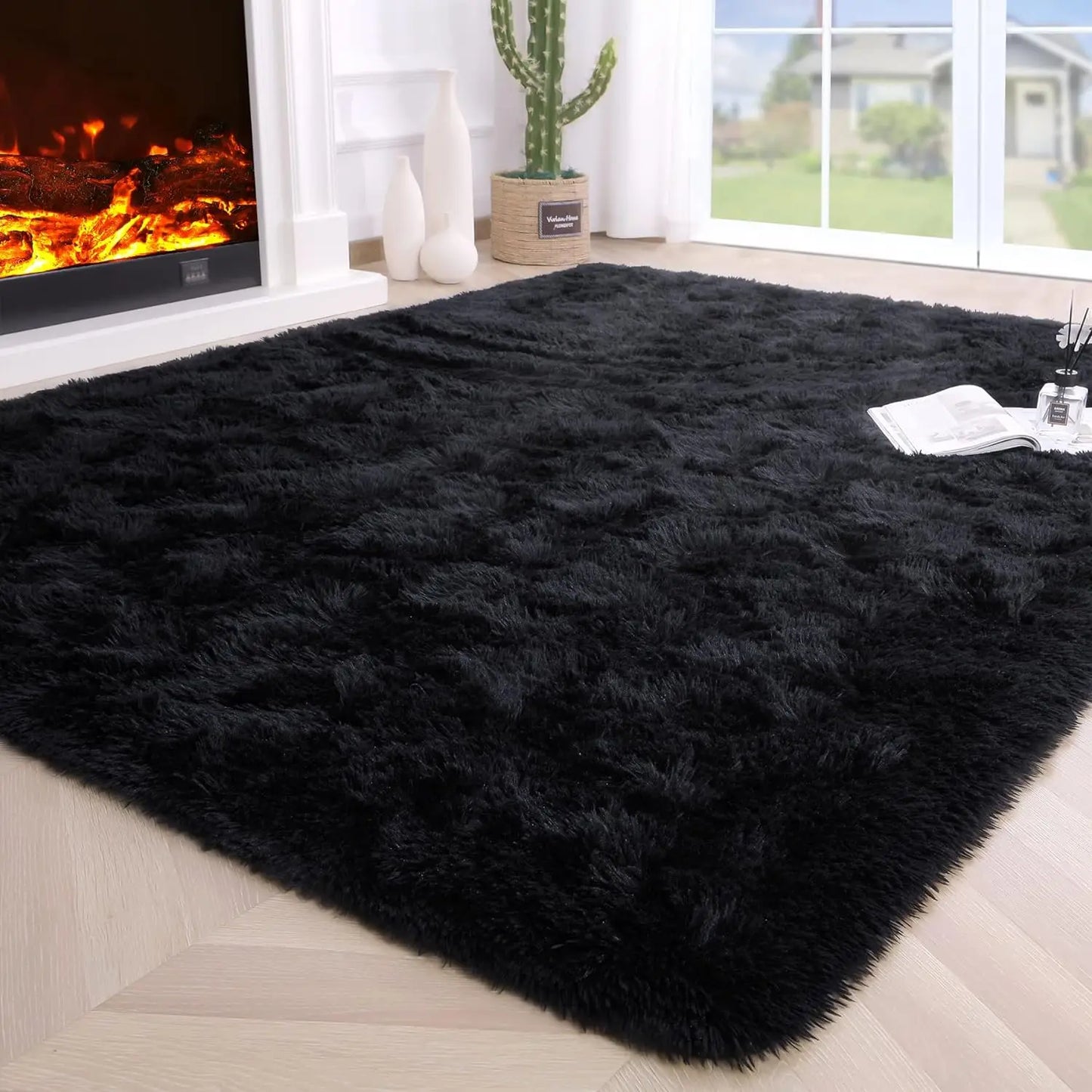 SuperUltraSoft Hypoallergenic Premium Polyester Area Rug LivingRoom BedroomDecor NonSlip