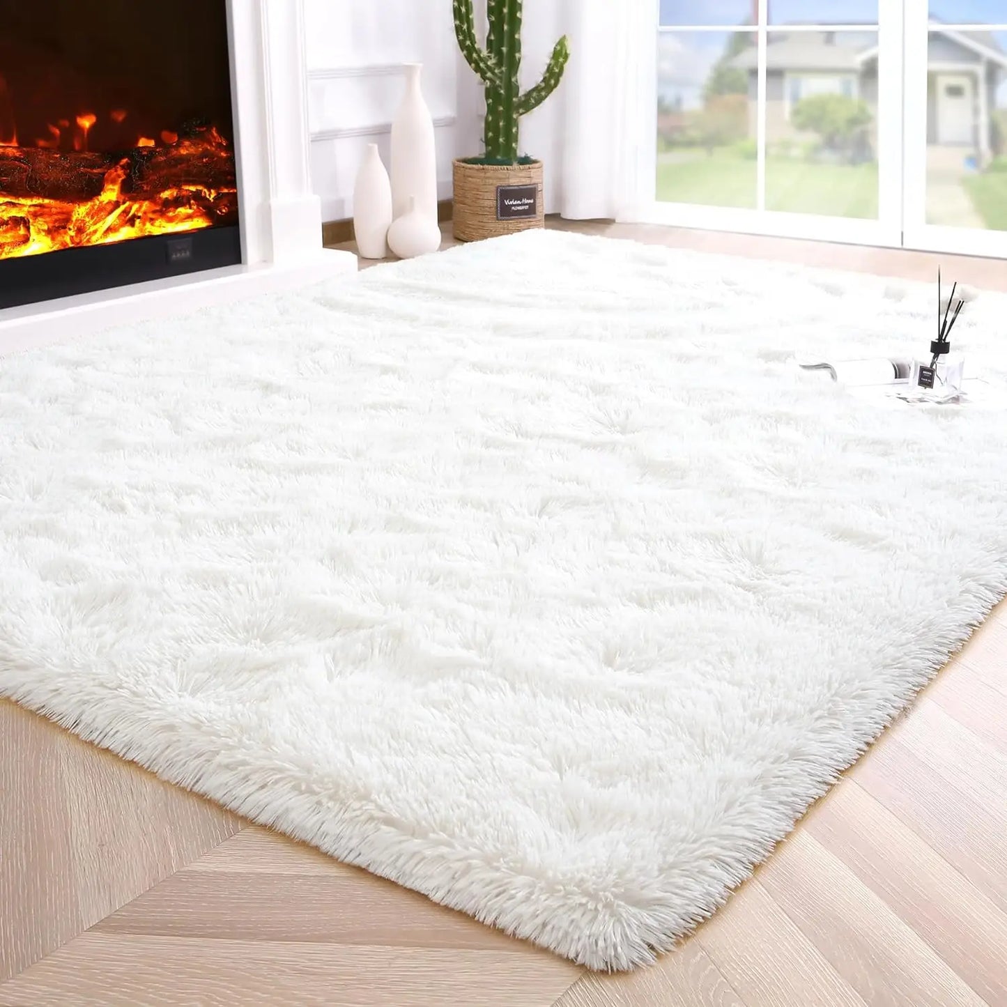 SuperUltraSoft Hypoallergenic Premium Polyester Area Rug LivingRoom BedroomDecor NonSlip