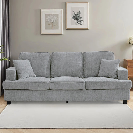 Cloud Chenile Sofa For Living Room Modern 3 Seater
