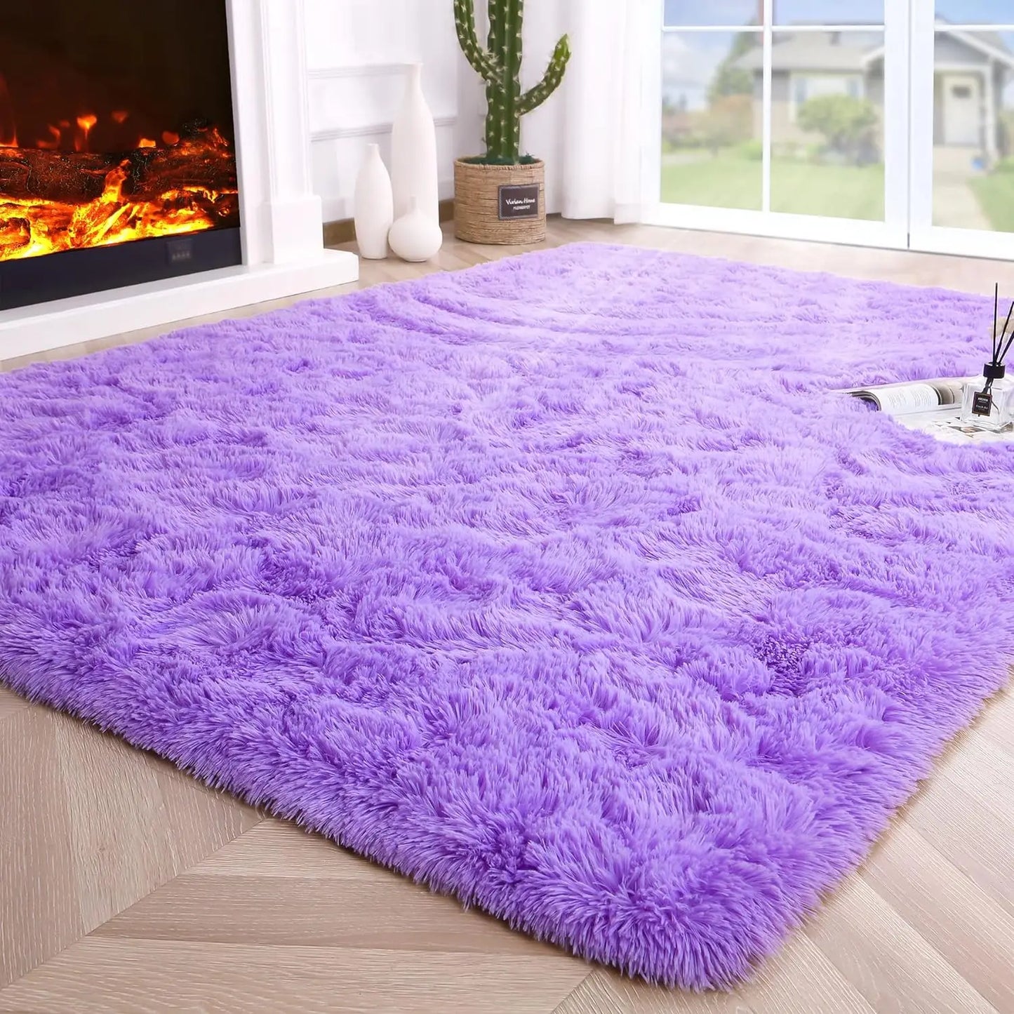 SuperUltraSoft Hypoallergenic Premium Polyester Area Rug LivingRoom BedroomDecor NonSlip