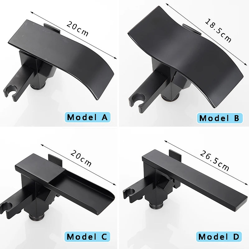 Rozin Floor Standing Bathtub Faucet Matte Finish Waterfall Mixer Tap