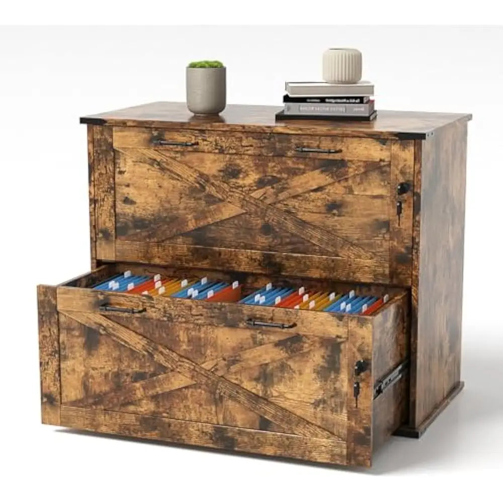 Angie's Home Store Two Drawer File Cabinet With Lock