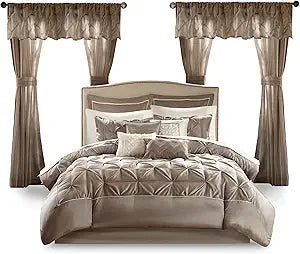Room In A Bag Faux Silk Comforter Set Luxe Tufting