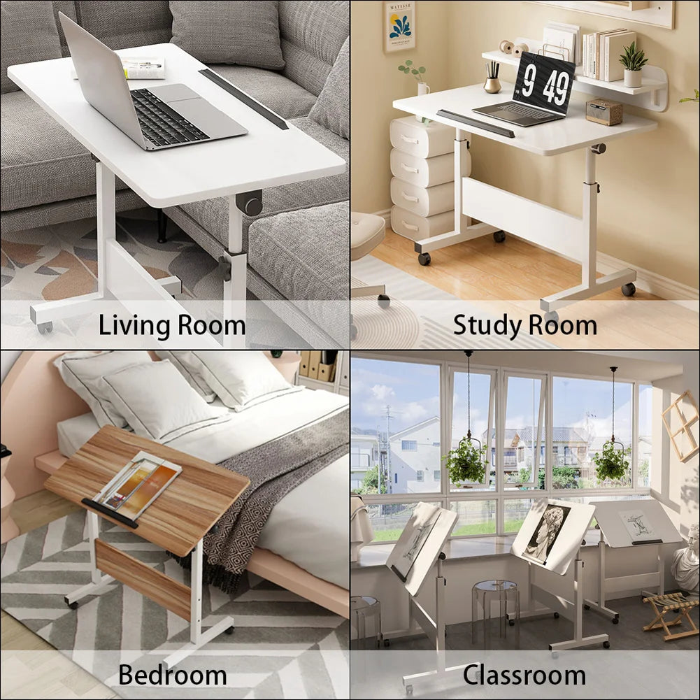 Twister CK Adjustable Height Mobile Standing Desk With Wheels For Home Office
