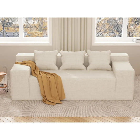 Modular Sectional Sofa Corduroy With Movable Cushions