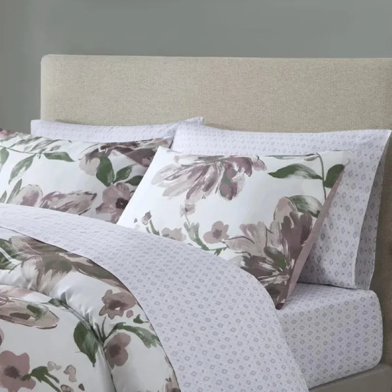 Floral Bed In A Bag Set With Premium Comforter Shams