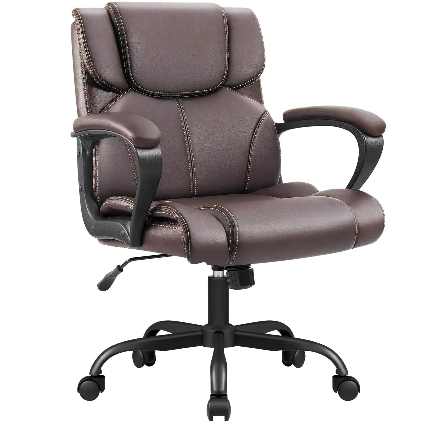 XIAOLANG Ergonomic Faux Leather Office Chair With Armrests