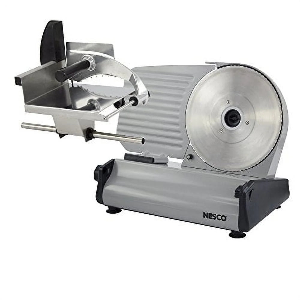 XMSJ 180W Food Slicer With Adjustable Stainless Steel Serrated Blade