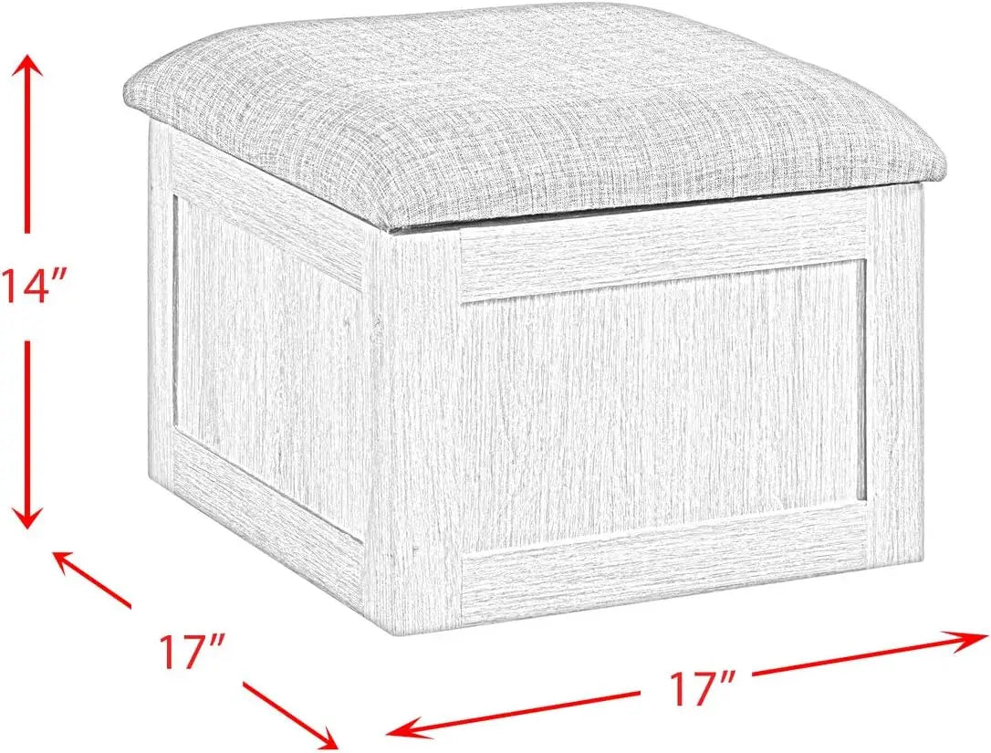 XMSJ Dawson Coffee Table With Four Storage Stools Set