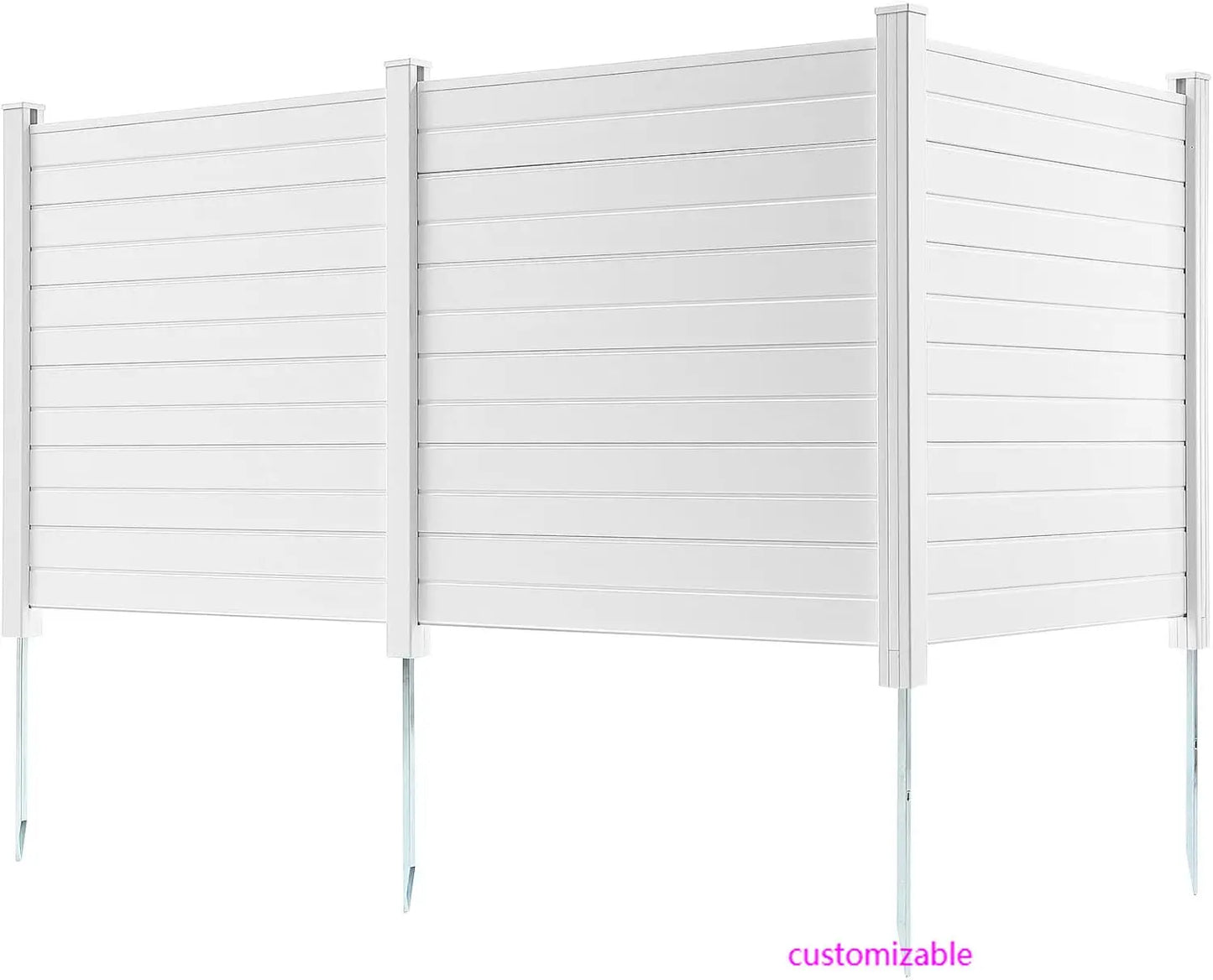 XMSJ Outdoor Privacy Screen PVC Fence For AC Units And Pool Equipment