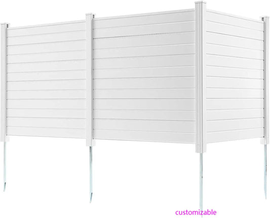XMSJ Outdoor Privacy Screen PVC Fence For AC Units And Pool Equipment