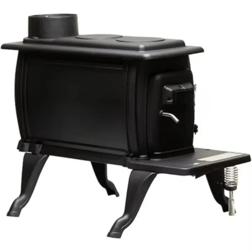 Cast Iron Wood Stove With Cool Touch Handle 54000 BTU