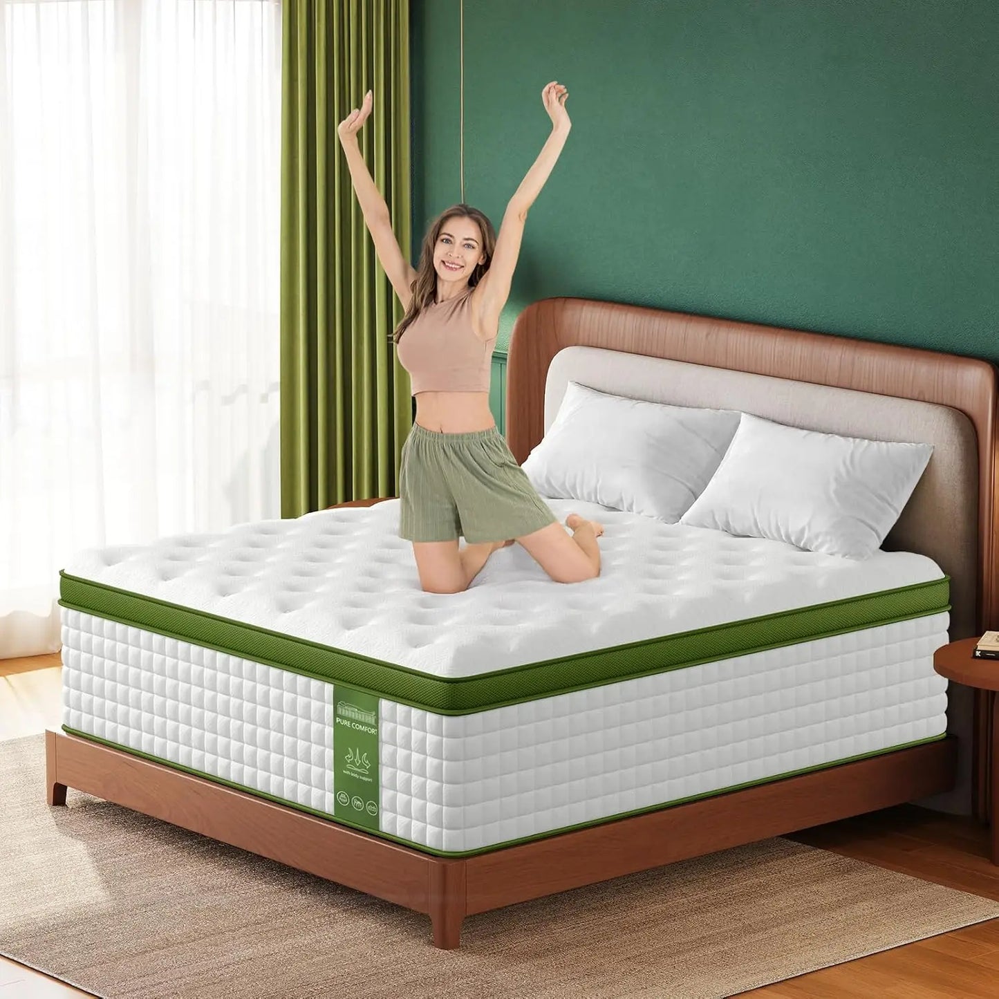 BedStory Hybrid Mattress With Gel Memory Foam And Pocket Springs