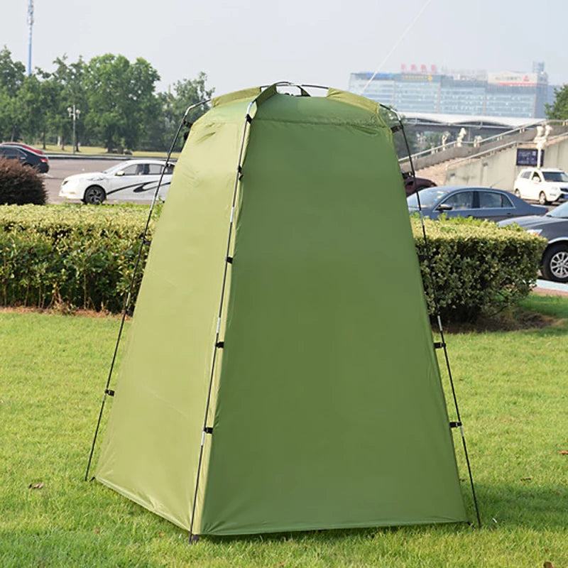 Building Outdoor Privacy Shower Tent for Camping and Beach Use