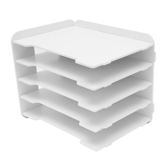 Hign-concerned File Organizer 5-Layer Shelving for Office or Home Storage