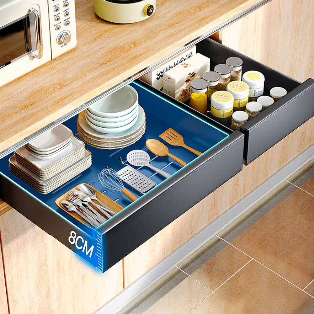 HiMISS PremiumQuality SlidingCabinet DrawerSystem for Kitchen Organization and Storage