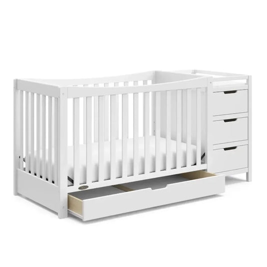 Graco Remi 4-In-1 Convertible Crib And Changer With Drawer