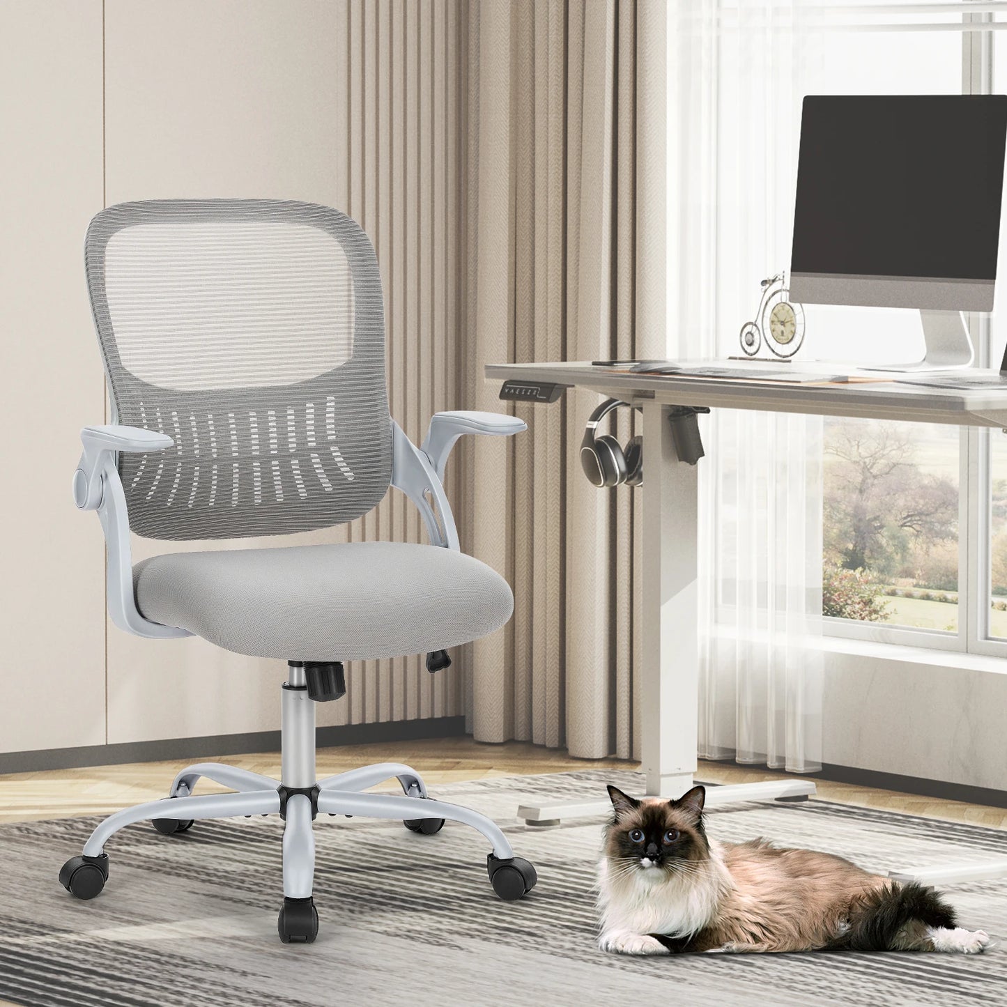 Angie's Home Store Ergonomic Mesh Office Chair With Adjustable Height