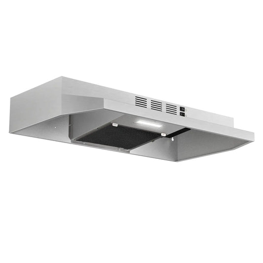 Tieasy Under Cabinet Range Hood 280 CFM Convertible Ducted Ductless