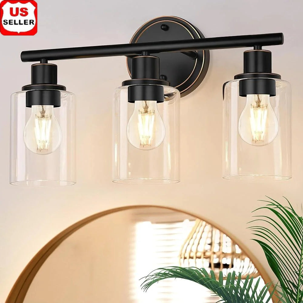 XMSJ 3 Light Wall Sconce Bathroom Vanity Light Fixture