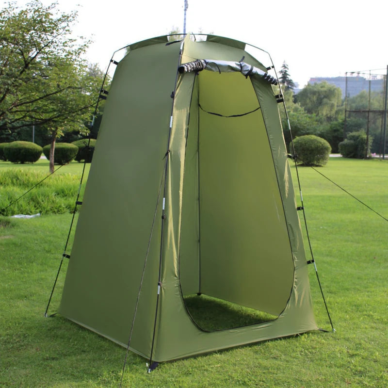 Building Outdoor Privacy Shower Tent for Camping and Beach Use