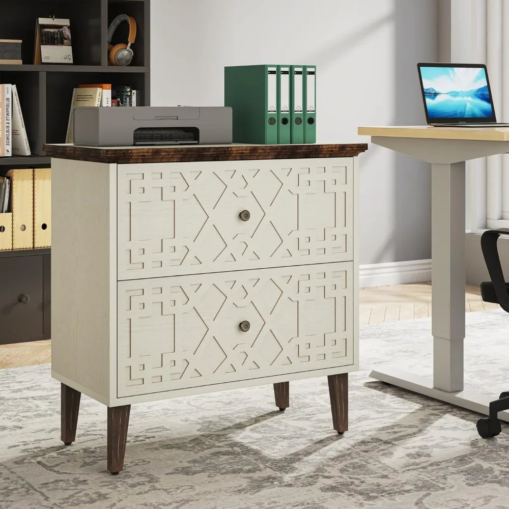 2 Drawer Lateral File Cabinet For Office Filing A4 Letter Legal