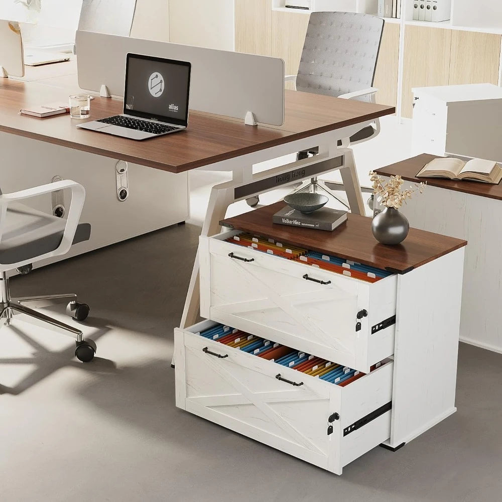 Angie's Home Store Two Drawer File Cabinet With Lock