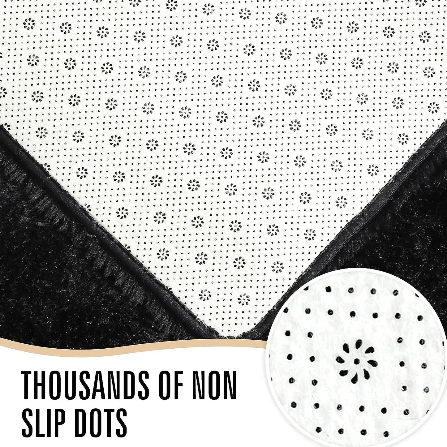 SuperUltraSoft Hypoallergenic Premium Polyester Area Rug LivingRoom BedroomDecor NonSlip