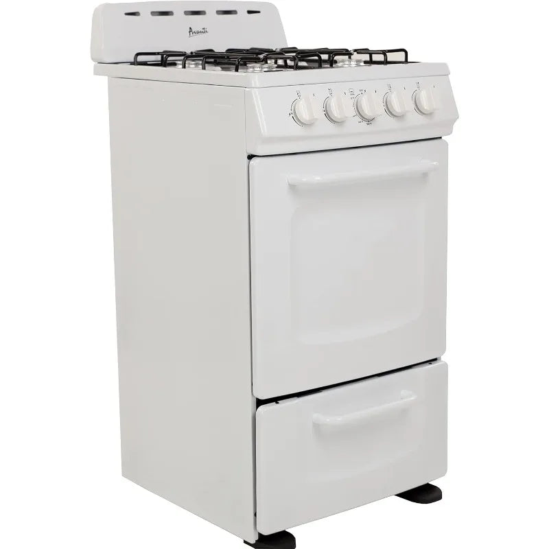 GRO20P0W Gas Range Oven Compact Freestanding With 4 Burners