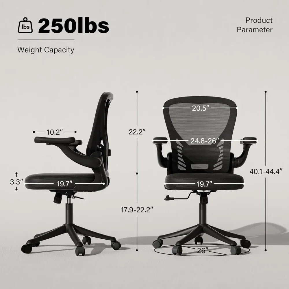 XMSJ Ergonomic Mesh Back Desk Chair With Adjustable Lumbar Support
