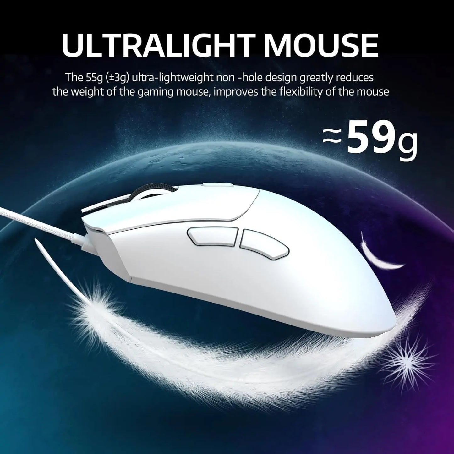 Attack Shark R1 Wireless Gaming Mouse With TriMode Connection