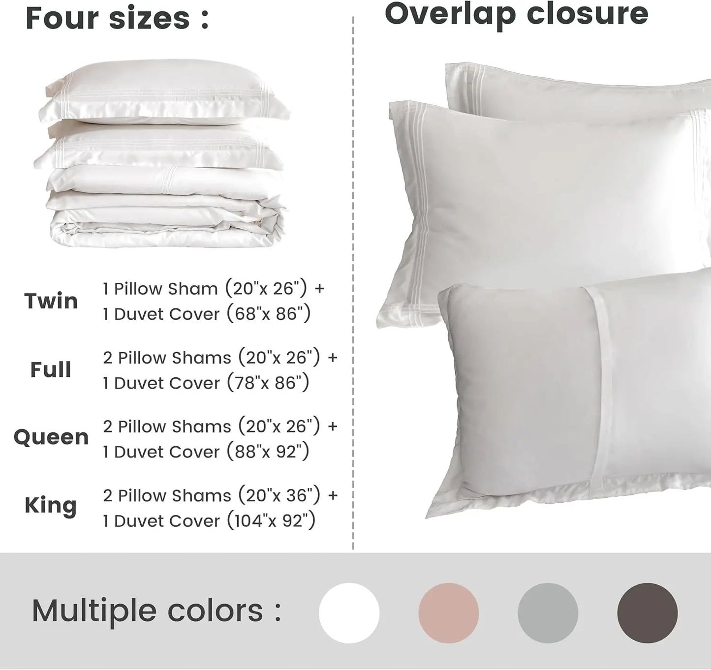 Simple And Opulence Eucalyptus Lyocell Duvet Cover Set