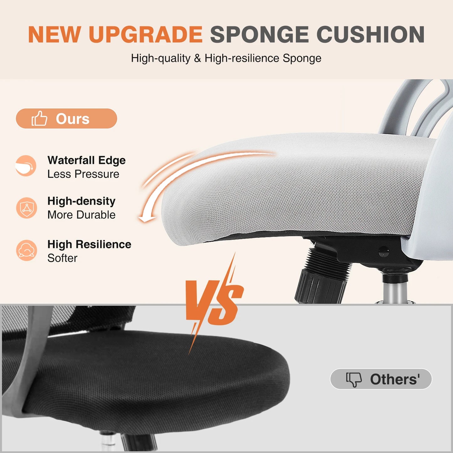 Angie's Home Store Ergonomic Mesh Office Chair With Adjustable Height